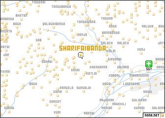 map of Sharīfai Bānda