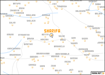 map of Sharīfa