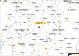 map of Sharīfa