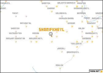 map of Sharīf Kheyl