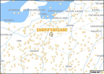 map of Sharīf Sanghar