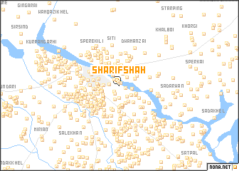 map of Sharīf Shāh