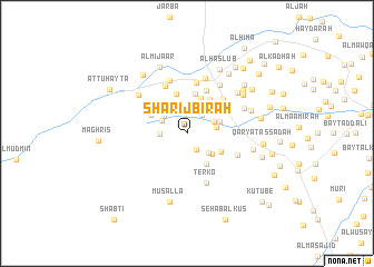 map of Sharīj Bīrah