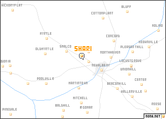 map of Shari