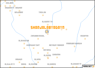 map of Sharj al Abyaḑayn