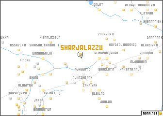 map of Sharj Āl az Zū‘