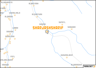 map of Sharj ash Sharīf