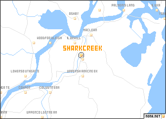 map of Shark Creek