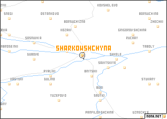 map of Sharkowshchyna