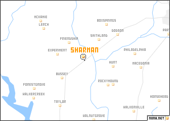 map of Sharman