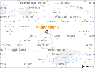 map of Sharnbrook