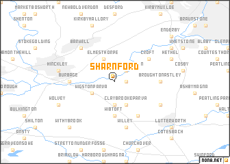 map of Sharnford