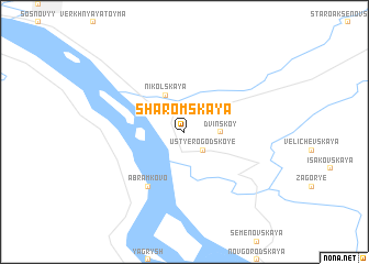 map of Sharomskaya