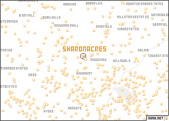 map of Sharon Acres