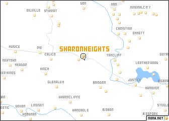 map of Sharon Heights