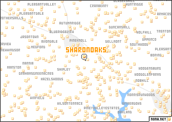 map of Sharon Oaks