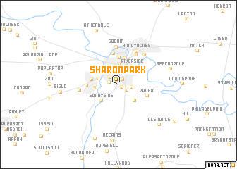 map of Sharon Park