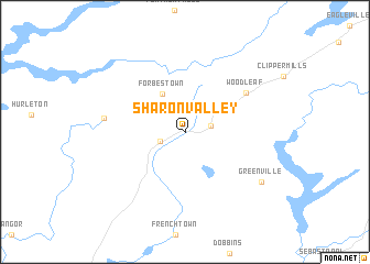 map of Sharon Valley