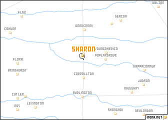 map of Sharon