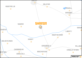 map of Sharon