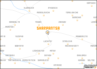 map of Sharpanʼtsa