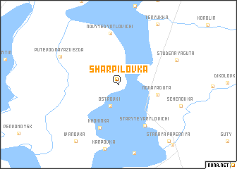 map of Sharpilovka