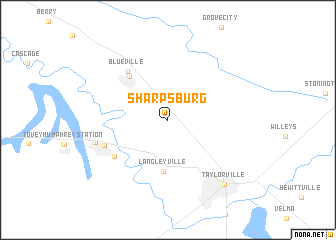 map of Sharpsburg