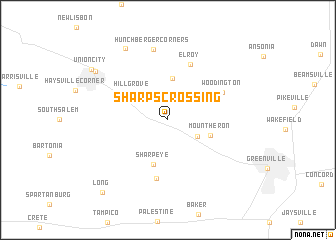 map of Sharps Crossing