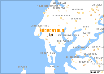 map of Sharpstown