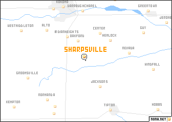 map of Sharpsville