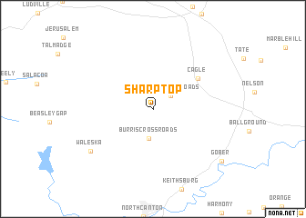 map of Sharp Top