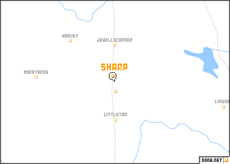 map of Sharp