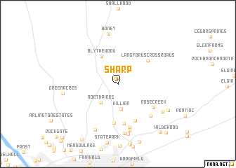 map of Sharp