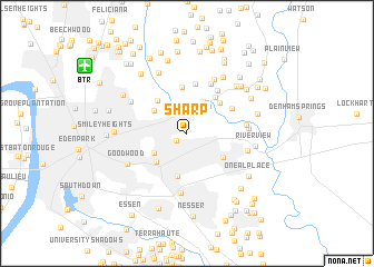 map of Sharp