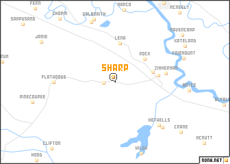 map of Sharp