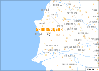 map of Sharrëdushk