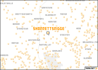 map of Sharretts Ridge