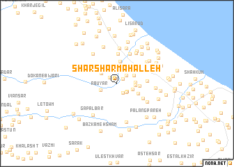 map of Shar Shar Maḩalleh