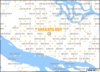 map of Shāsangaon