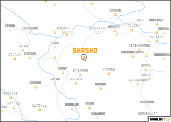 map of Shashō