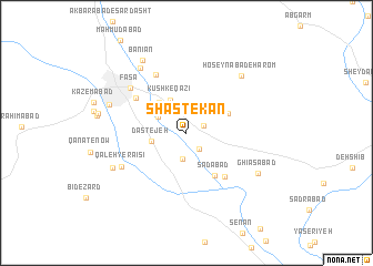 map of Shastekān