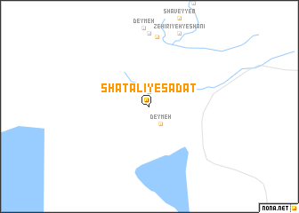 map of Shaţ ‘Alī-ye Sādāt