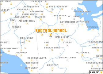 map of Shaţb al Manḩal