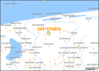 map of Shāţerābād