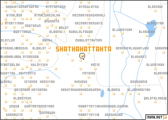 map of Shaţḩah at Taḩtāʼ