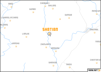 map of Shatian