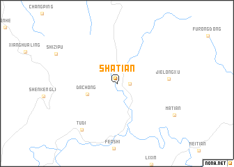 map of Shatian