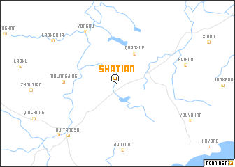map of Shatian