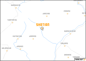 map of Shatian