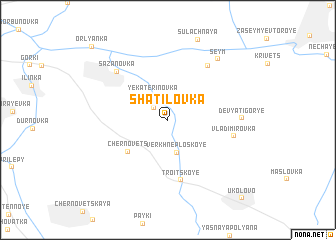 map of Shatilovka